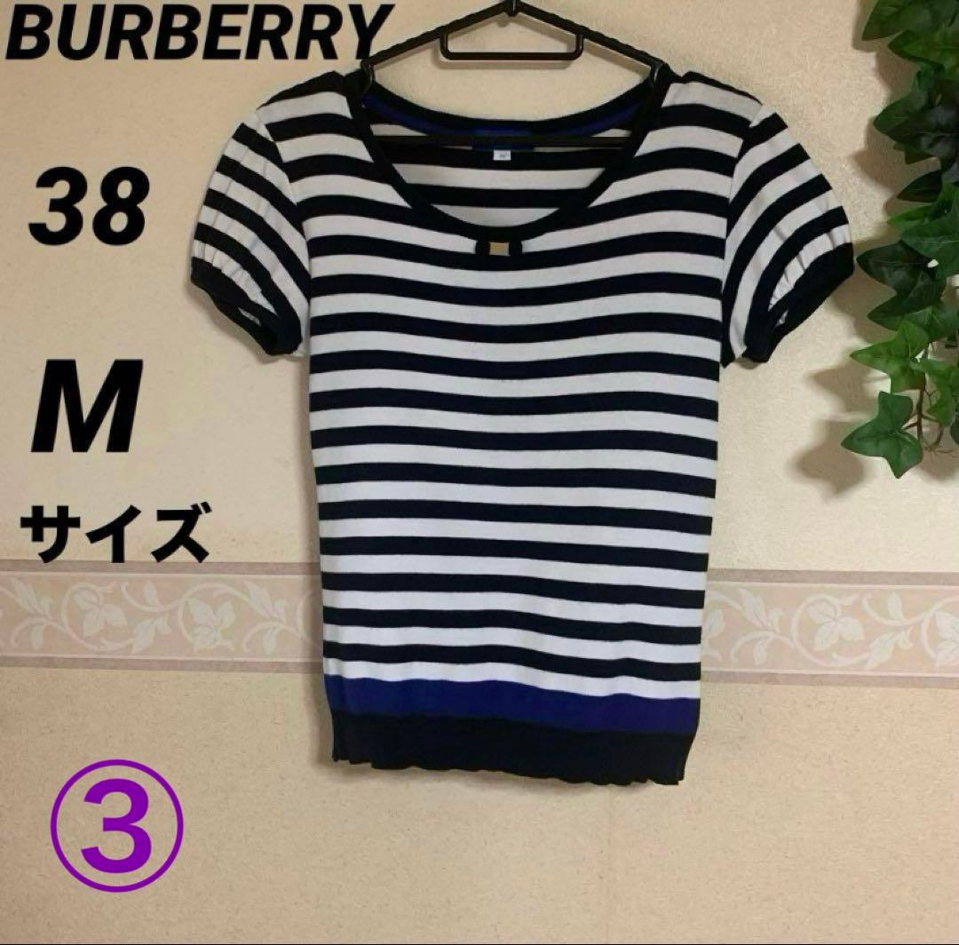 BURBERRY ストライプ 半袖Tシャツ Mサイズ　３点まとめ売り