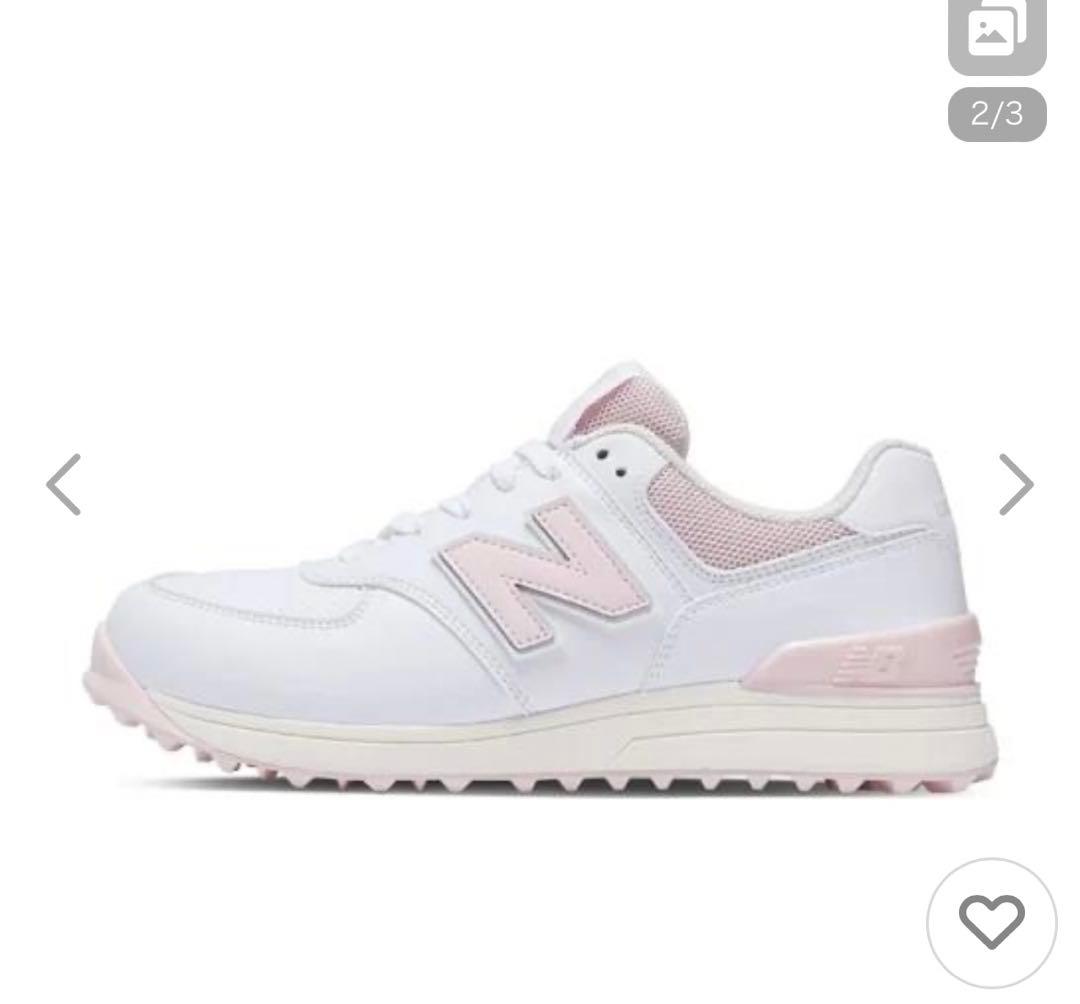 New Balance ゴルフシューズ 23cm ホワイト/ピンク