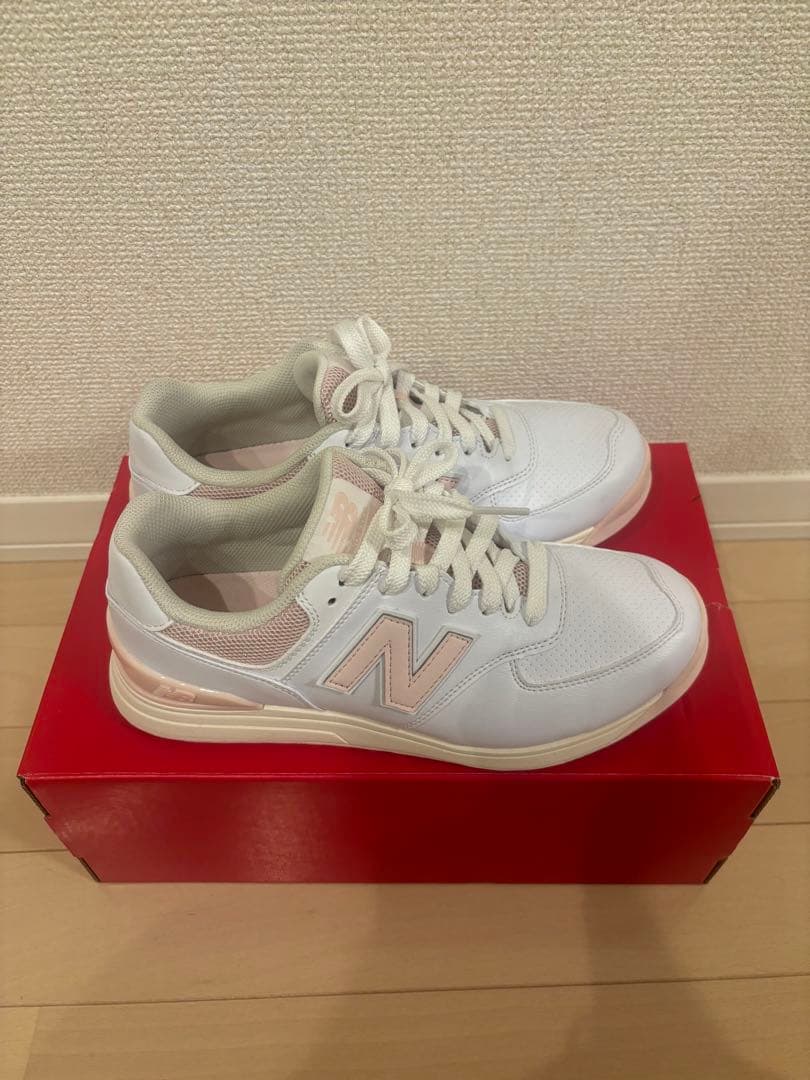 New Balance ゴルフシューズ 23cm ホワイト/ピンク