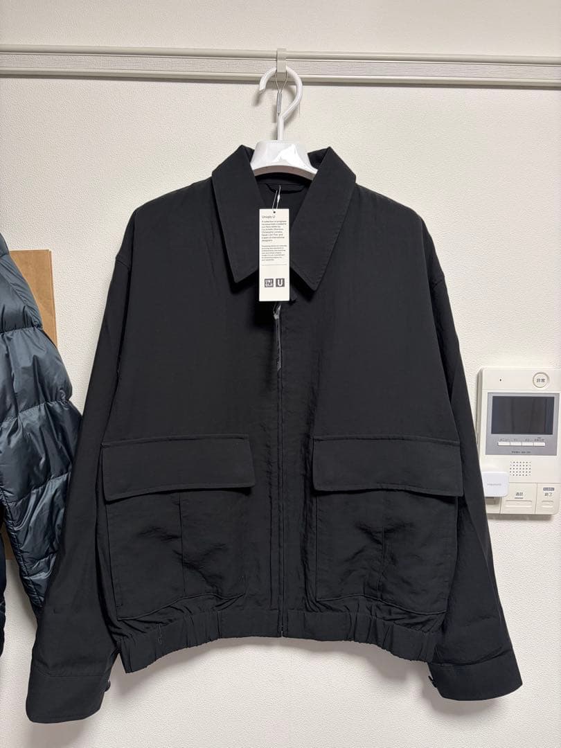 新品タグ付き Uniqlo U 2026SSショートブルゾン Lサイズ