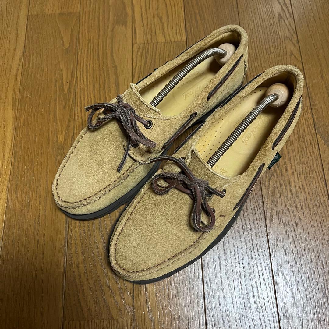 極美品 別注 Paraboot MALO 7.5 スエード デッキシューズ