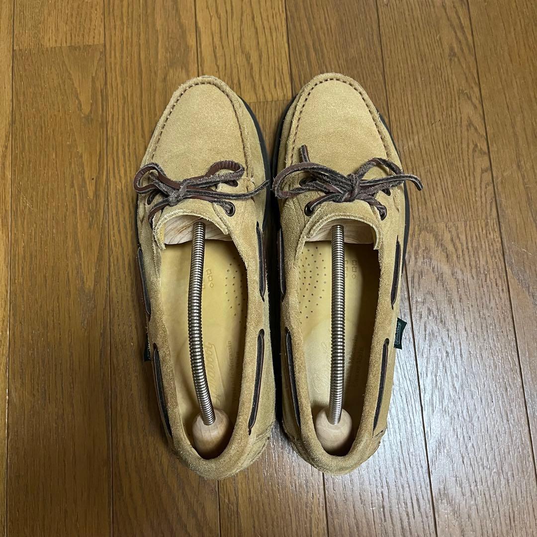 極美品 別注 Paraboot MALO 7.5 スエード デッキシューズ