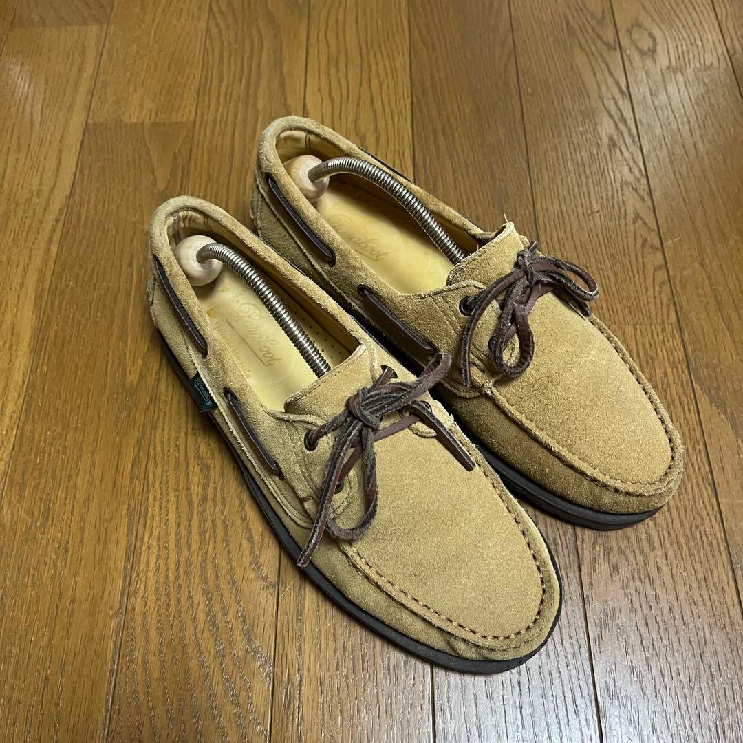 極美品 別注 Paraboot MALO 7.5 スエード デッキシューズ