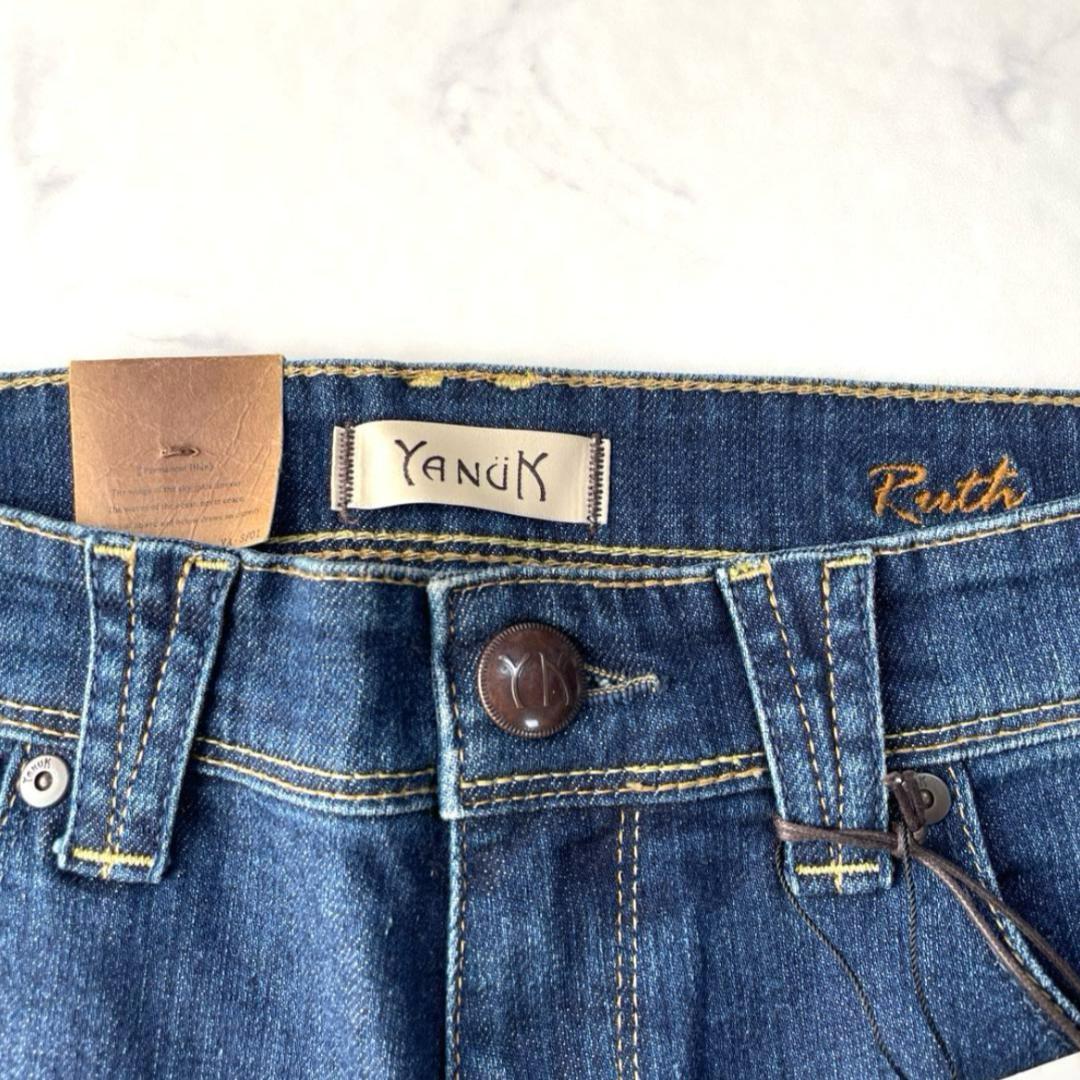 【新品】ヤヌーク YANUK RUTH スリムテーパード デニムパンツ 27