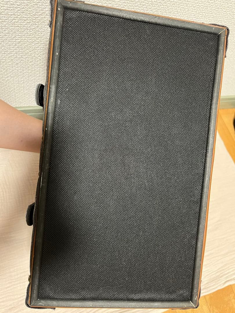 【美品】茶色 トランク型収納ボックス アンティーク風 宝箱 小物入れ