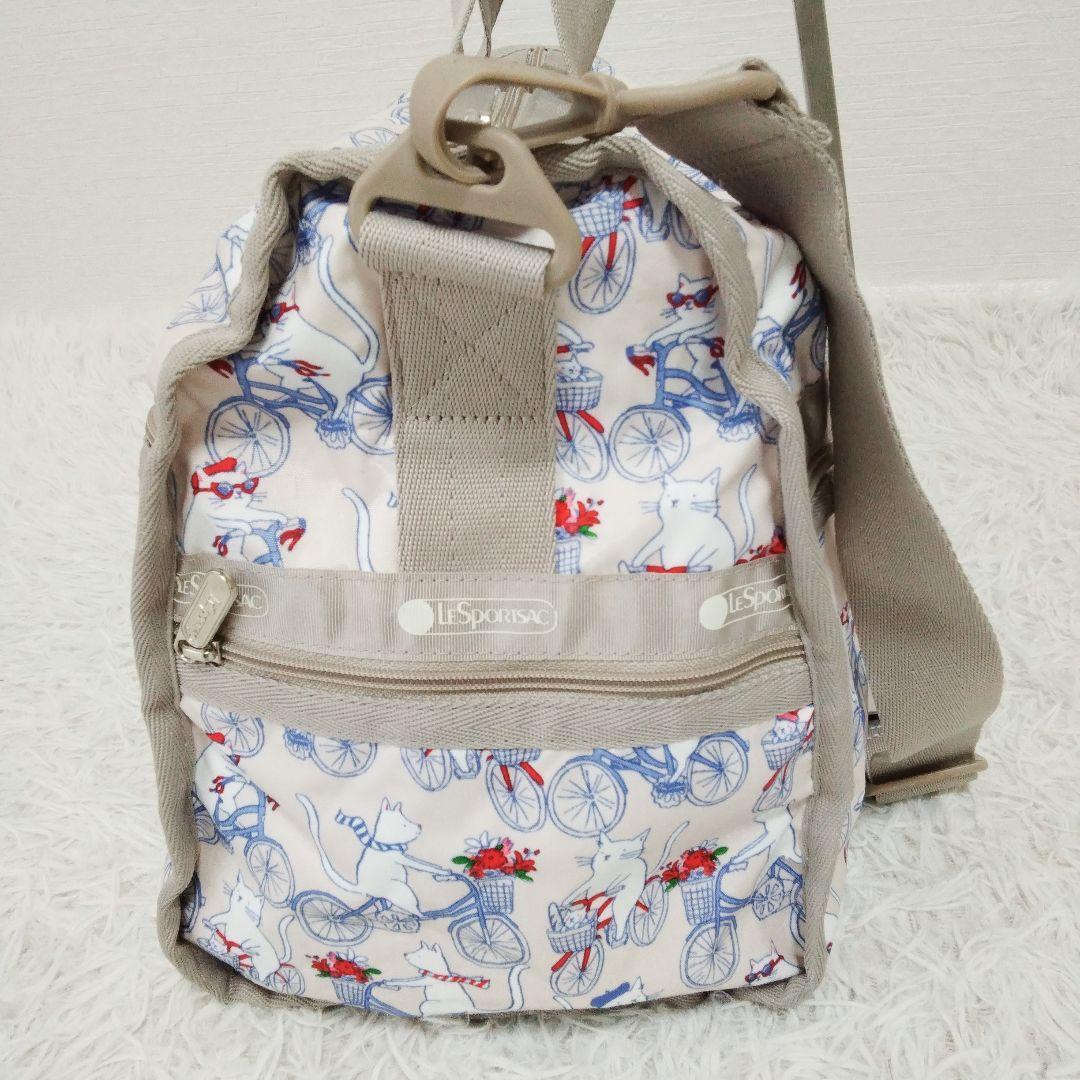極美品❉ レスポートサック Lesportsac 自転車猫 ボストンバッグ