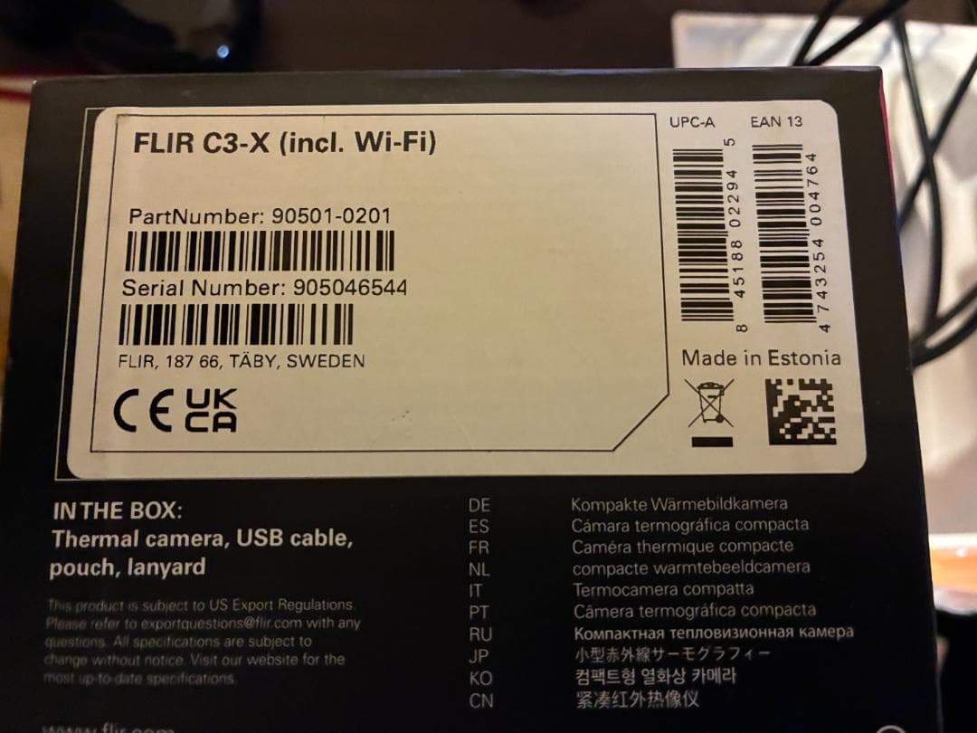FLIR Cx-Series サーマルイメージングカメラ
