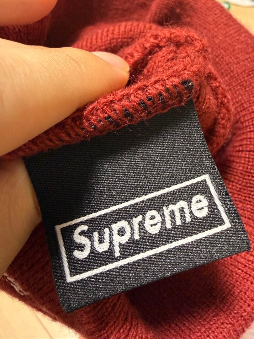 Supreme ニット帽 バーガンディ NEW ERA