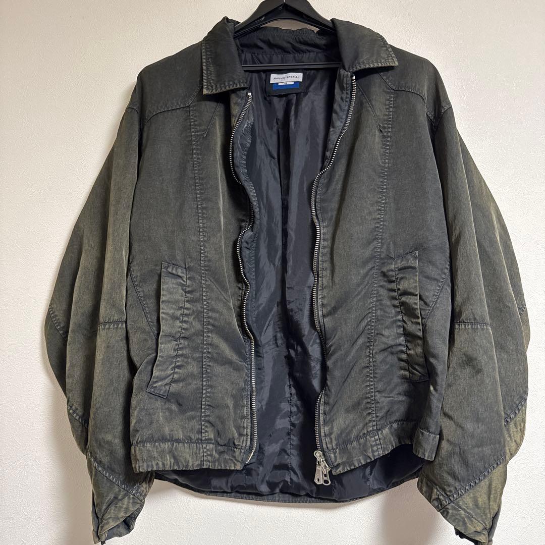 MAISON SPECIAL 24SS 製品染めナイロン立体裁断ブルゾン
