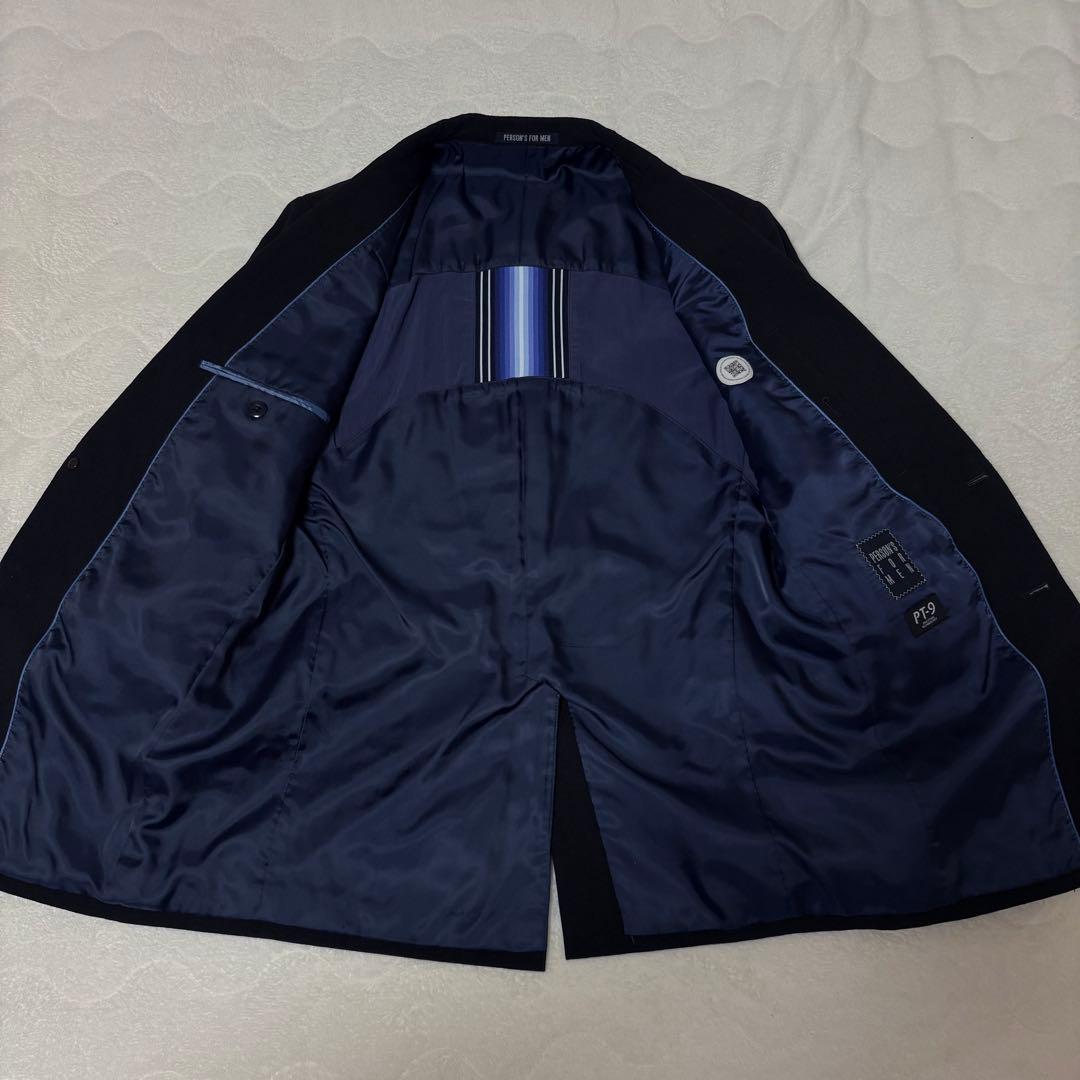 PERSON'S PT-9 ブラック 3点 スリーピース スーツ セットアップ