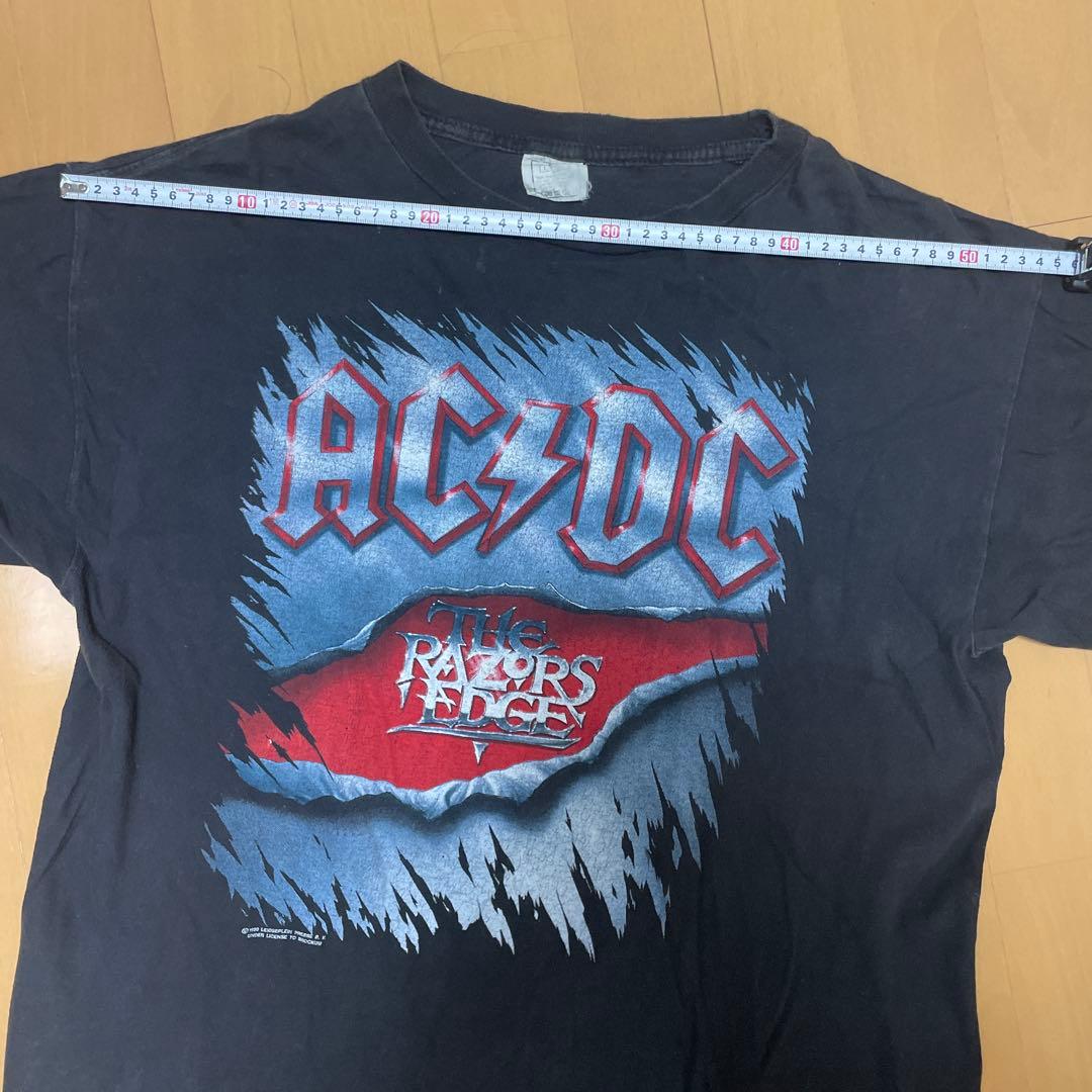 大幅値下げ AC/DC ワールドツアー Tシャツ 1990-91 ユーロ