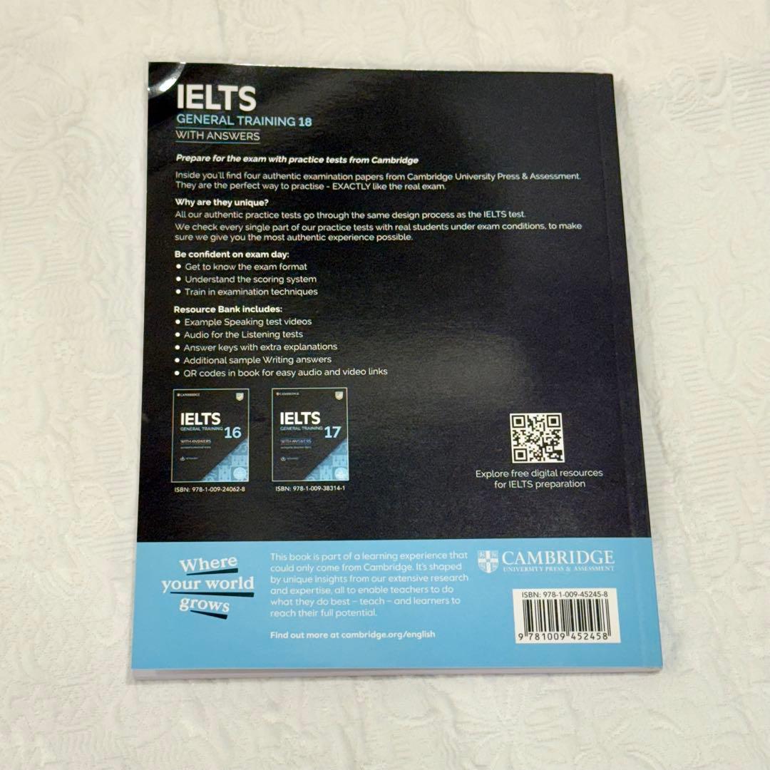 【新品未使用】IELTS General Training 17&18&19