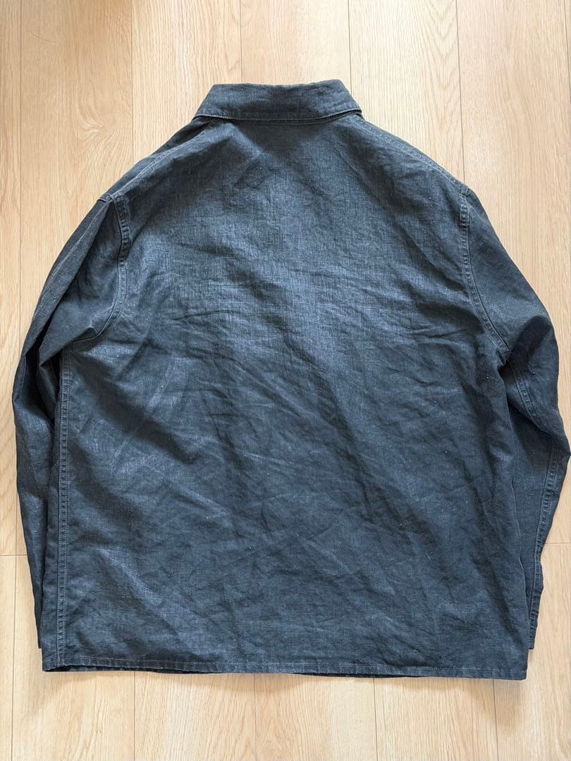 美品A.PRESSE Vintage Black Linen Coverall