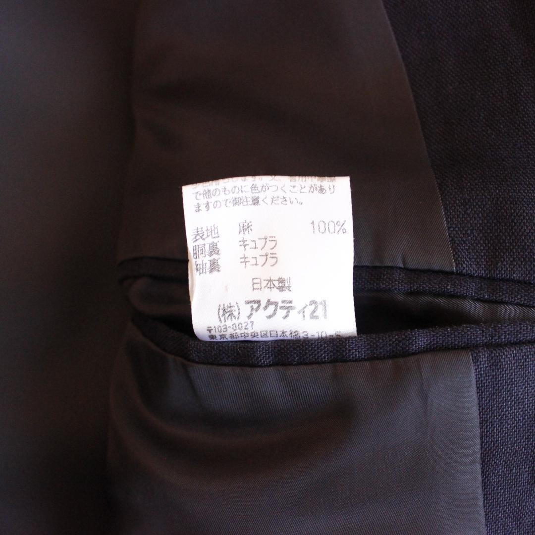 POLO RALPH LAUREN リネン 紺ブレ Lサイズ ネイビー 金ボタン