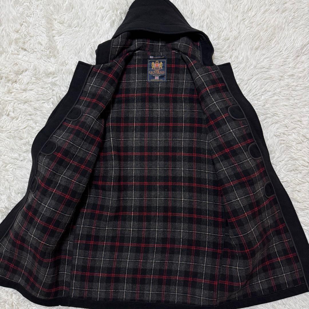 Gloverall ダッフルコート　大きいサイズ2XL 裏地チェック柄
