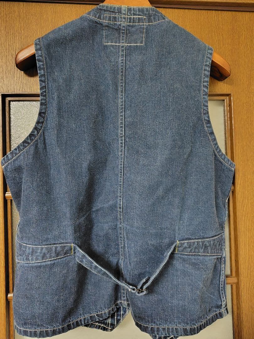 SUGAR CANE 　ウォバッシュストライプベスト SC12654