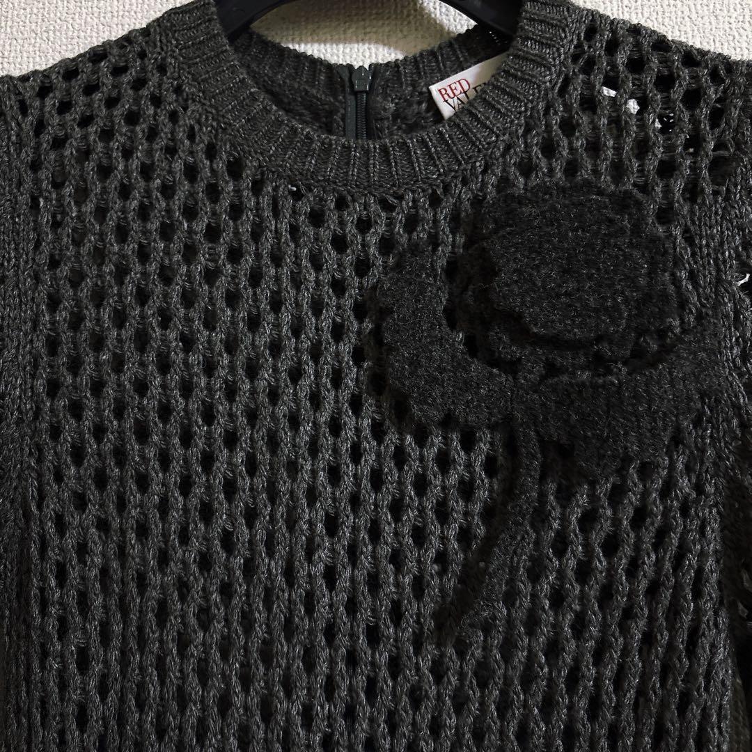 RED VALENTINO ウールニットワンピース