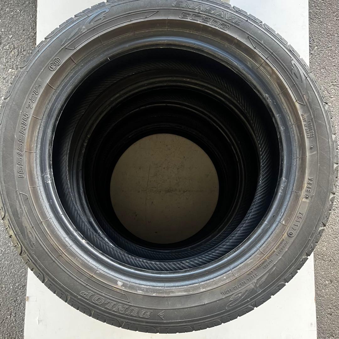 溝あり！ダンロップ 165/55R14 エナセーブEC203 4本セット！
