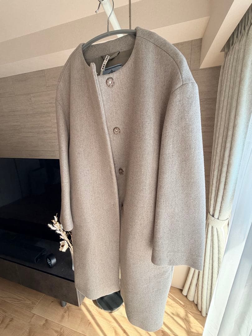 PRADA ノーカラーコート