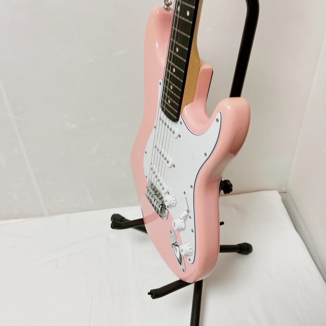 美品 Selder セルダー 初心者向けエレキギター ピンク ストラトキャスター