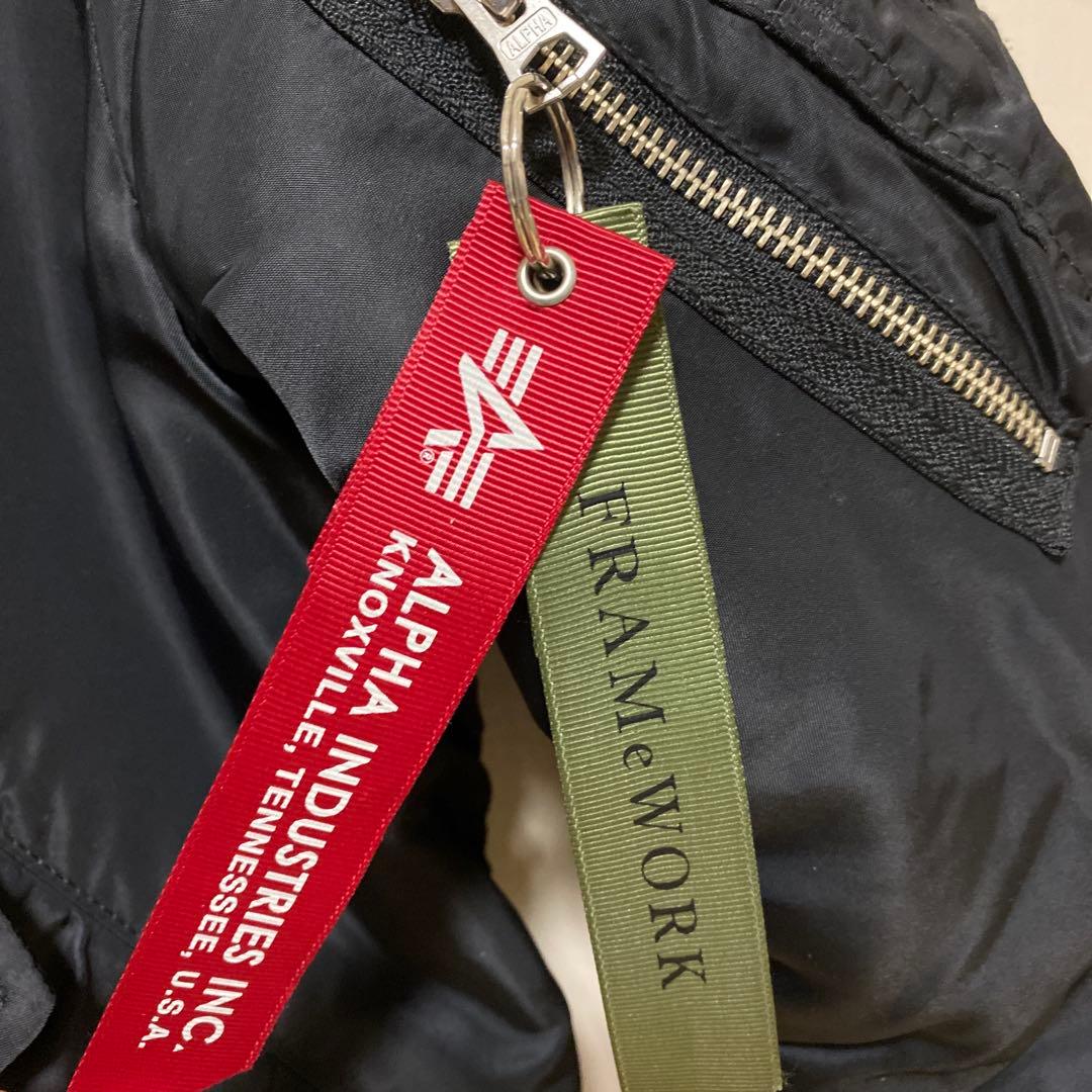 が*読様 Alpha Industries MA-1 フライトジャケット ブラッ