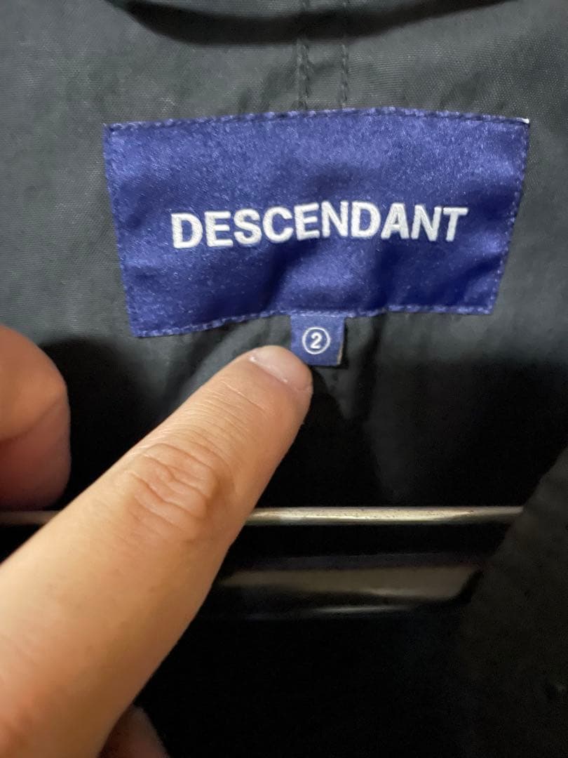 24aw descendant D-65 COAT 2 m 黒　コート