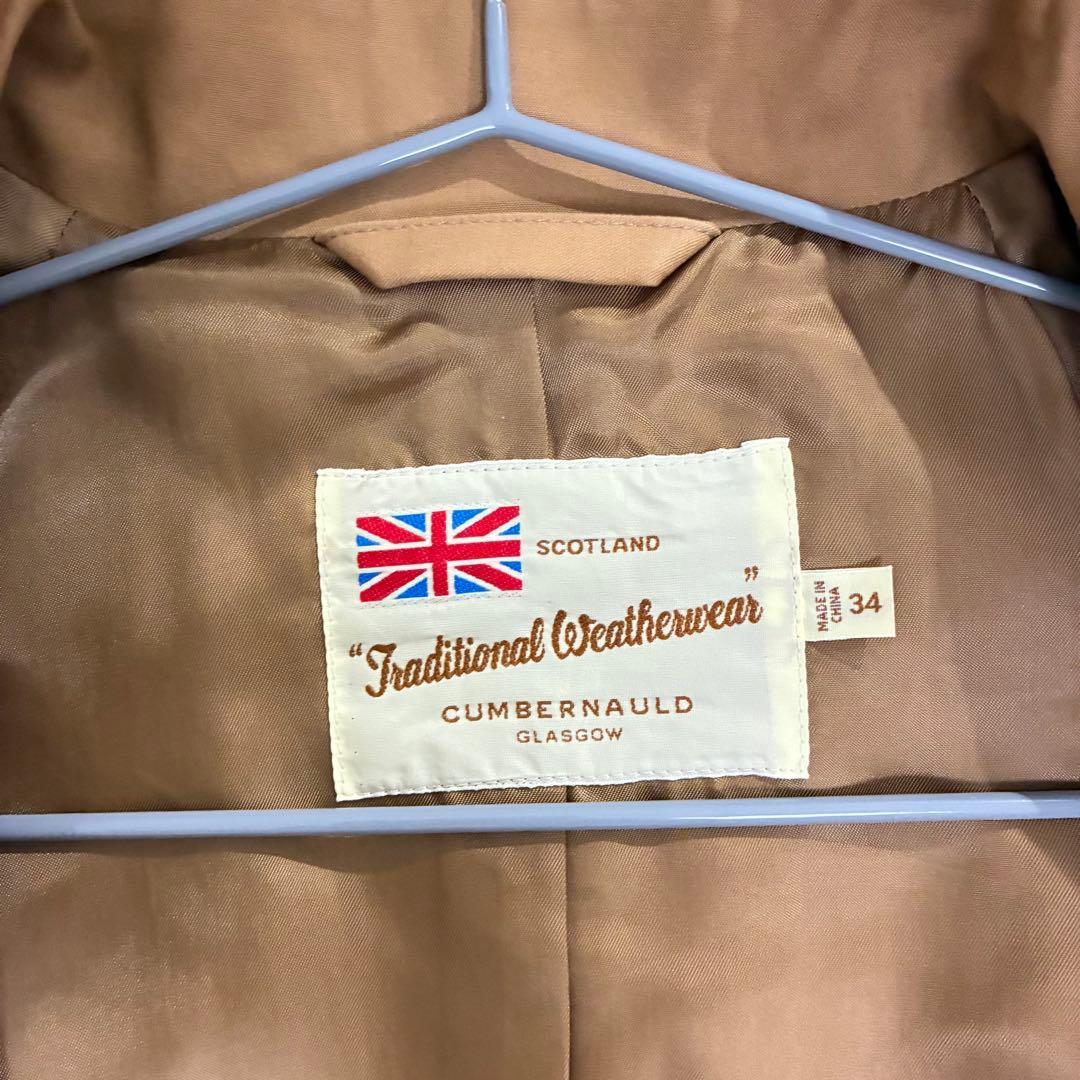 【美品】Traditional Weatherwearステンカラーコート（撥水）