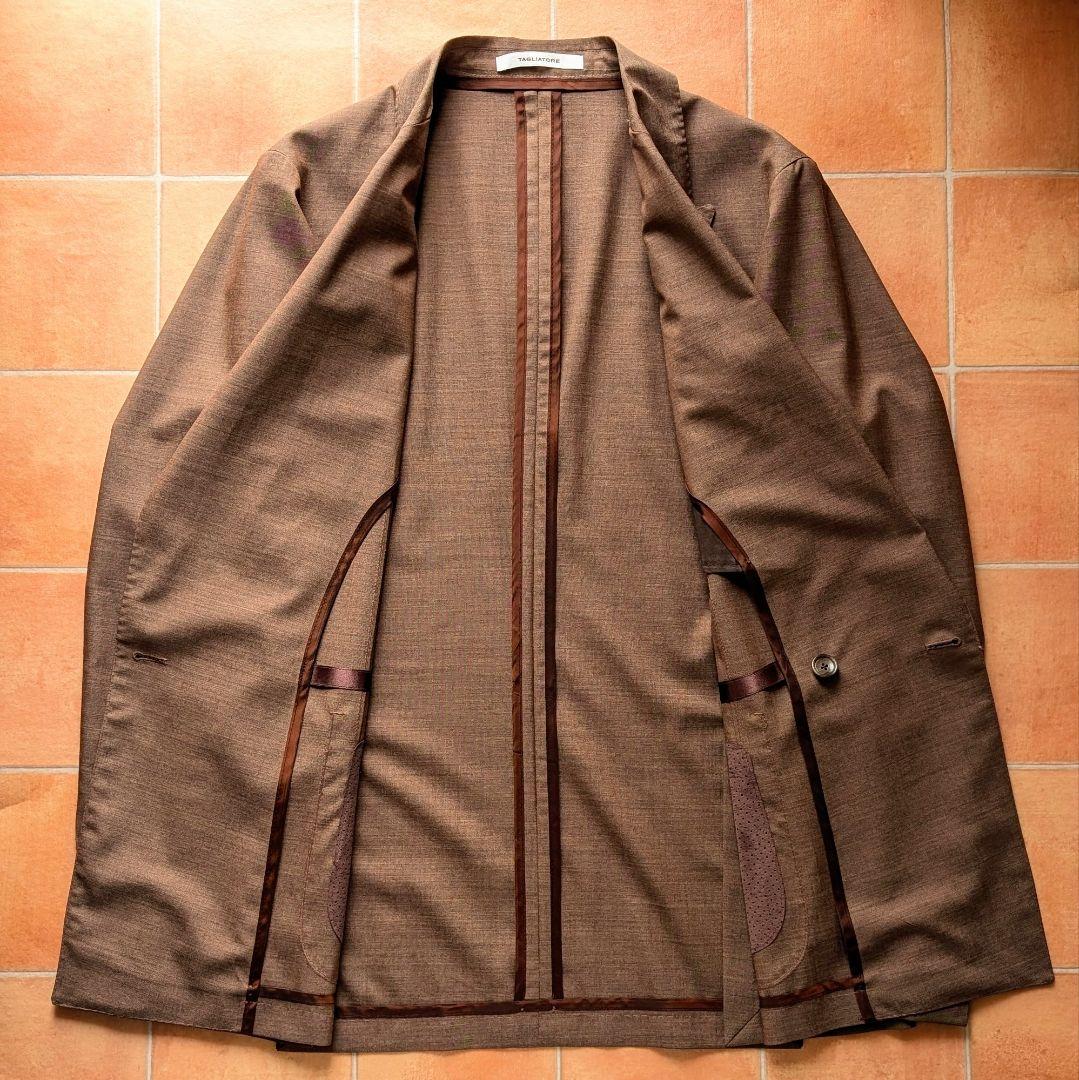 【近年モデル】TAGLIATORE GLEN ブラウン ダブル トロピカル 50
