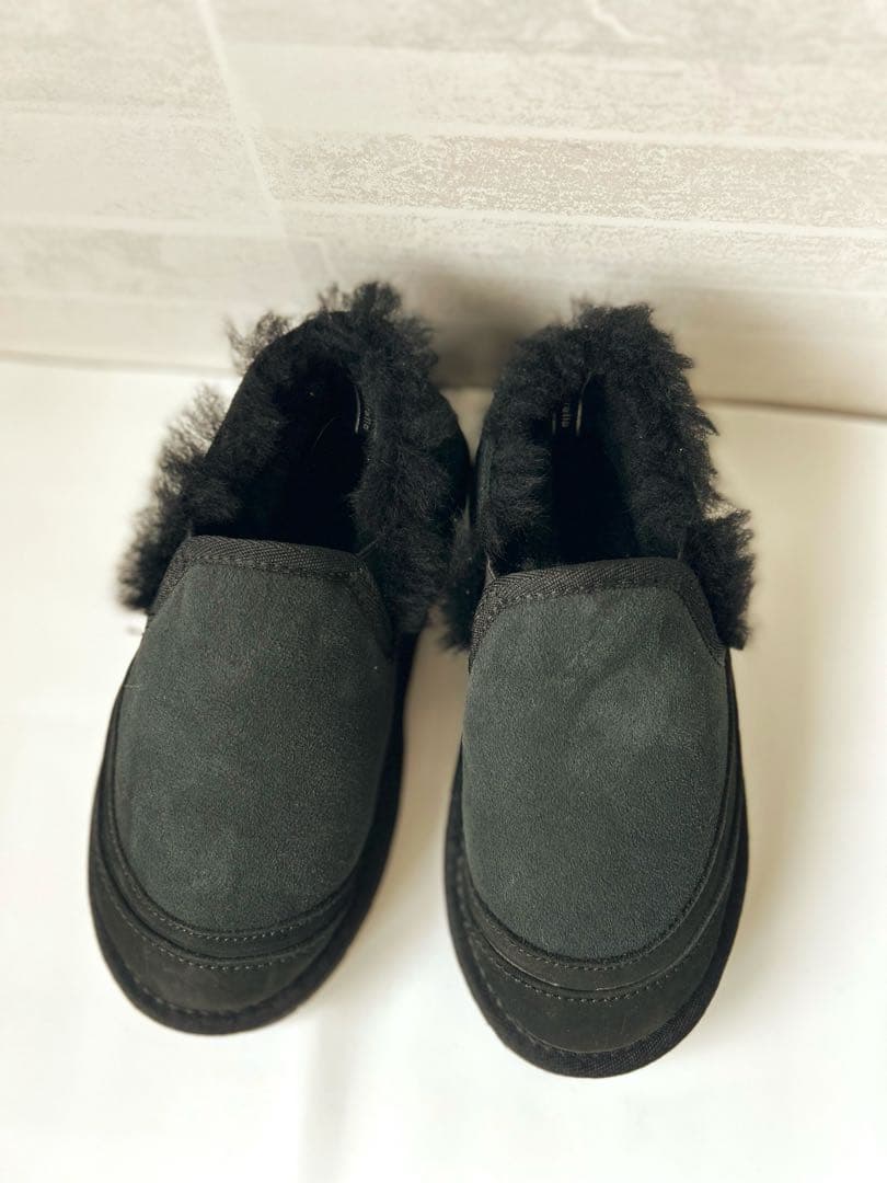 限定☆EMU エミュームートンブーツ　スリッポン　シャークソール　黒