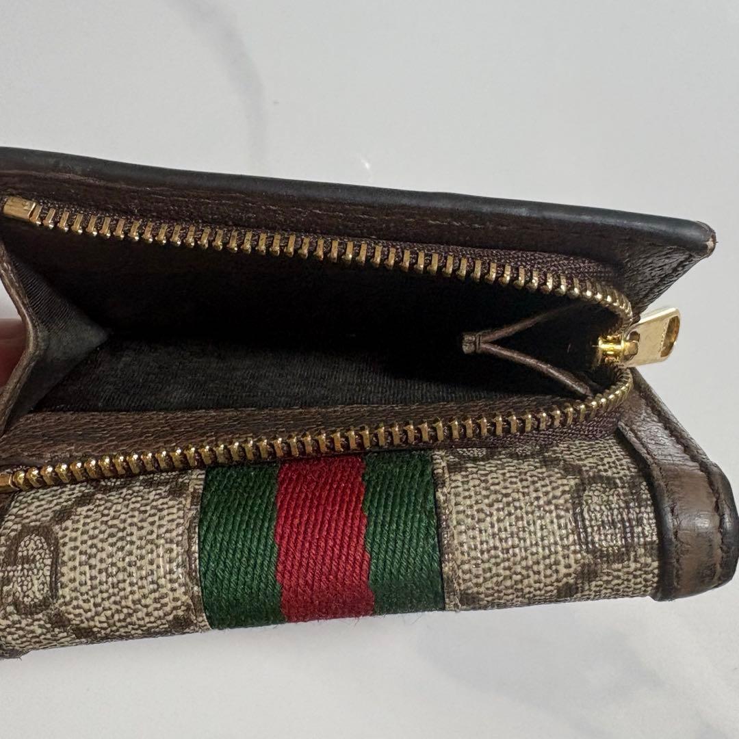 M*r様 GUCCI GGキャンバス 三つ折り財布