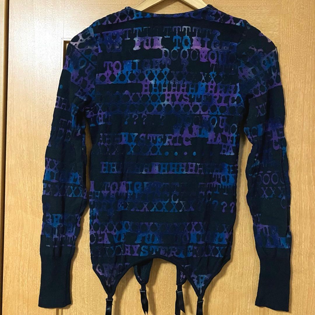【雰囲気抜群❗️】HYSTERIC GLAMOUR 総柄 変形カーディガン Y2K