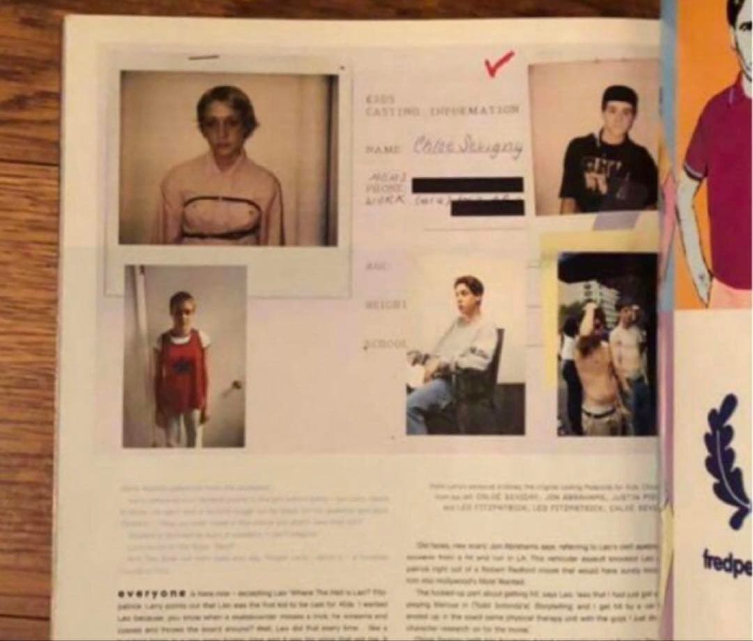 The Face 2002.10 Larry Clark 特集号 KIDS