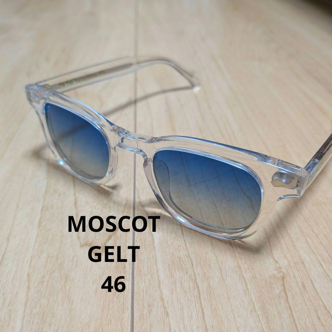 X*8様 MOSCOT GELT ゲルト クリアフレーム グラデーション ブルー