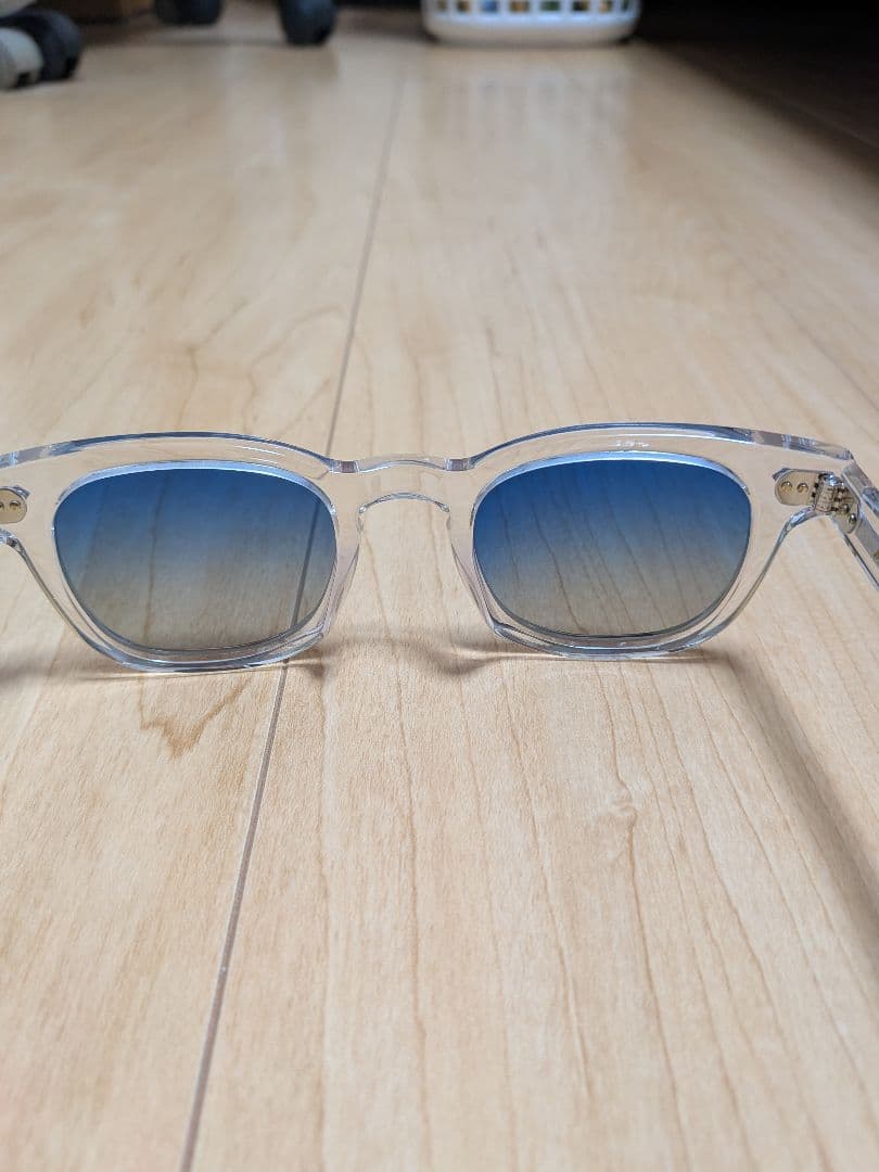 X*8様 MOSCOT GELT ゲルト クリアフレーム グラデーション ブルー