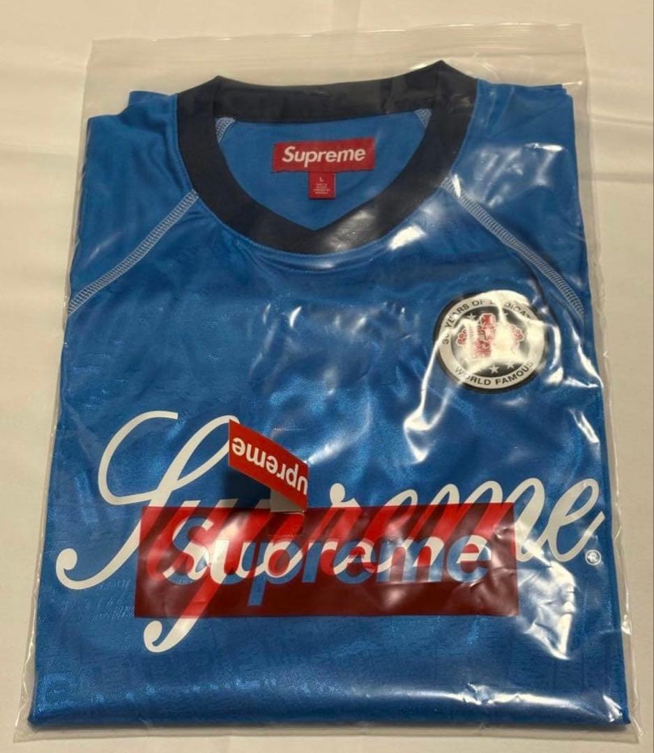 トップス Supreme Jacquard Soccer Jersey \"Blue\"