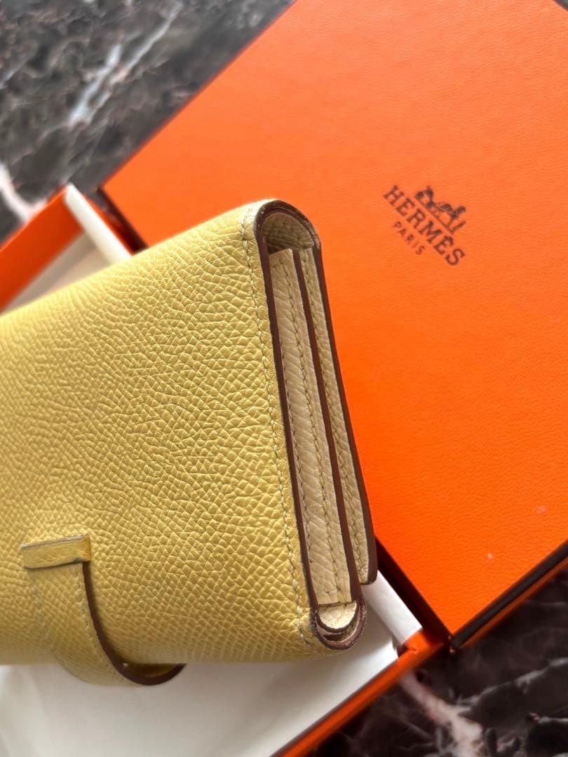 じゅんち★HERMES★財布 ベアンコンビネ 三つ折り ヴェルソ