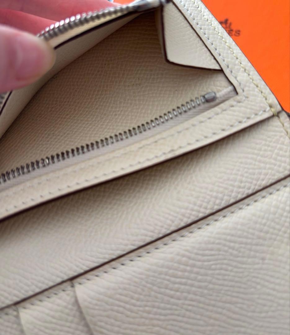 じゅんち★HERMES★財布 ベアンコンビネ 三つ折り ヴェルソ