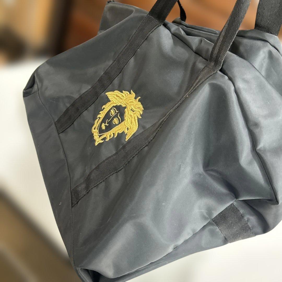 希少　VERSACE 90s メデューサ ナイロン ボストンバッグ ブラック