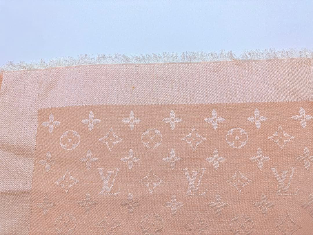 LOUIS VUITTON 大判 モノグラム ショール ストール ピンク