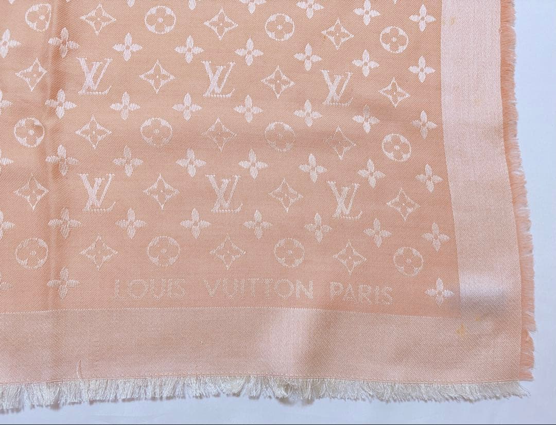 LOUIS VUITTON 大判 モノグラム ショール ストール ピンク