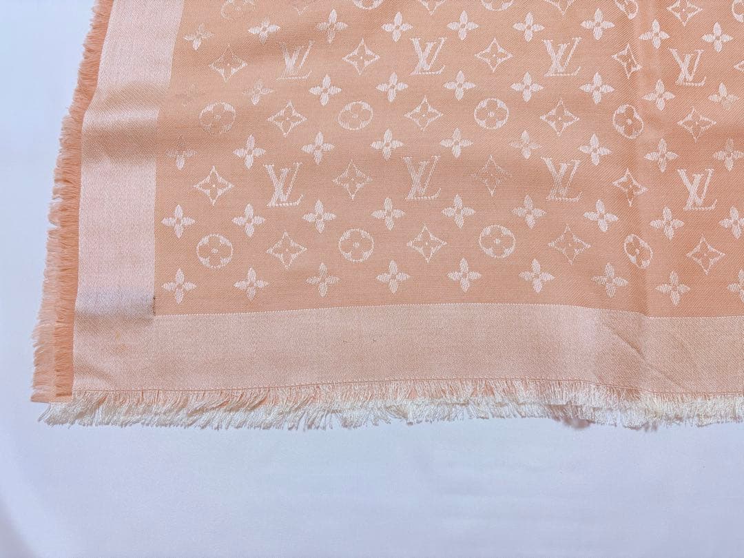 LOUIS VUITTON 大判 モノグラム ショール ストール ピンク