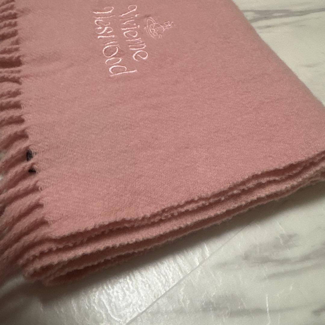 美品　極レア　Vivienne Westwood ピンクマフラー