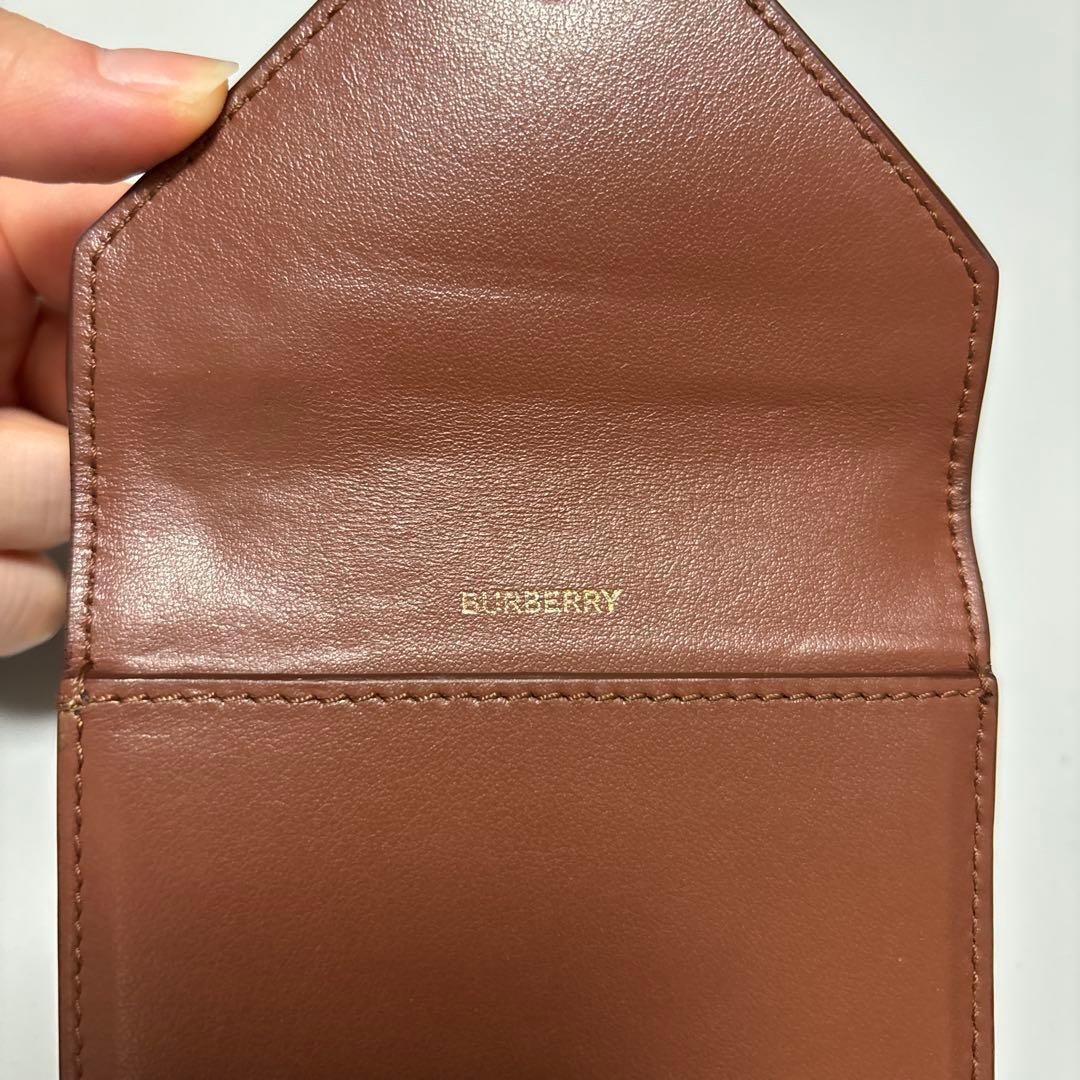 Burberry 三つ折り財布　ブラウン　チェック　バーバリー　カードケース