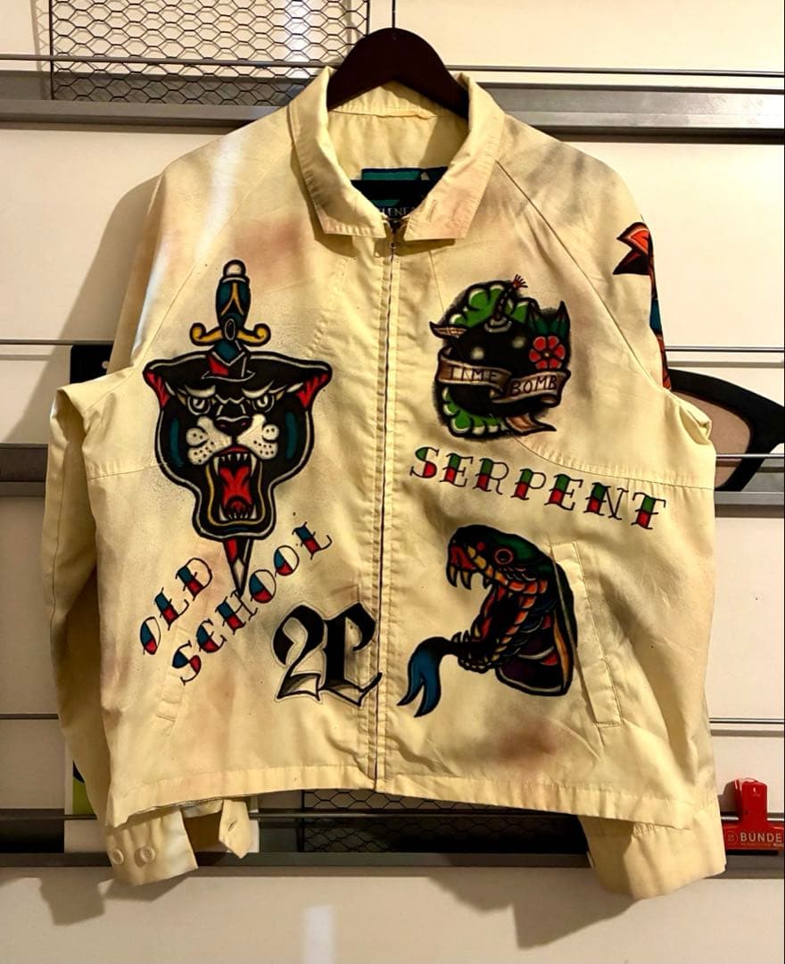 Used ビンテージ スウィングトップ アメトラ タトゥー メモリアル リメイク
