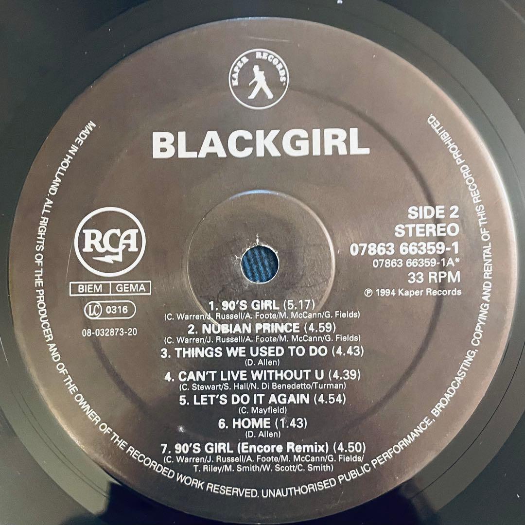 TREAT U RIGHT　BLACKGIRL　ブラックガール　レコード　LP