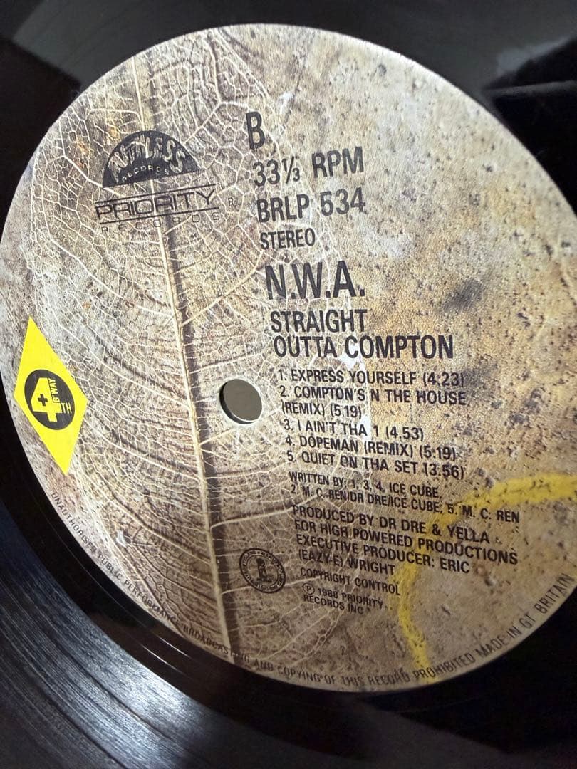 N.W.A Straight Outta Compton レコード