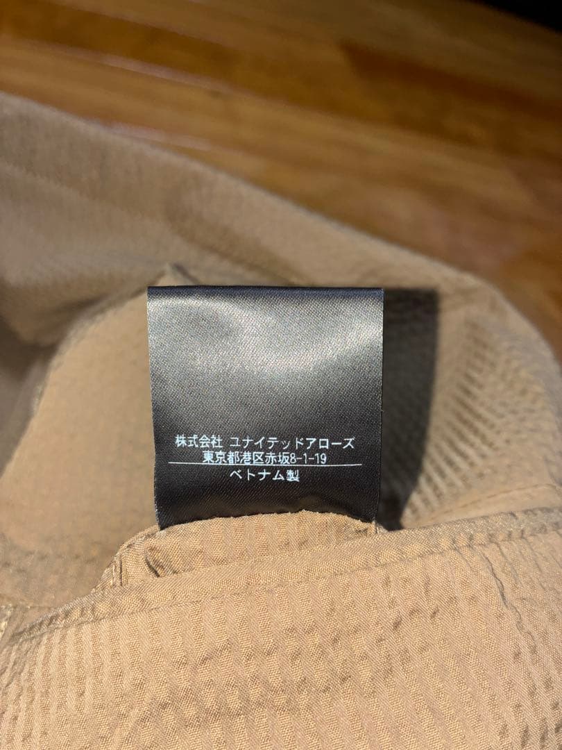 UNITED ARROWS セットアップ　ベージュ　サイズ４６　シアサッカ