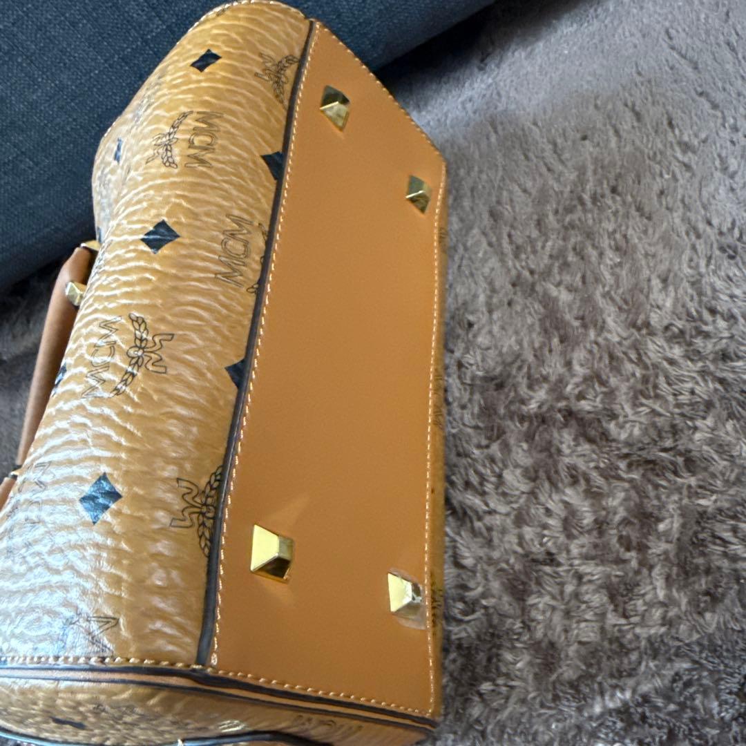 MCM ゴールド ボストンバッグ