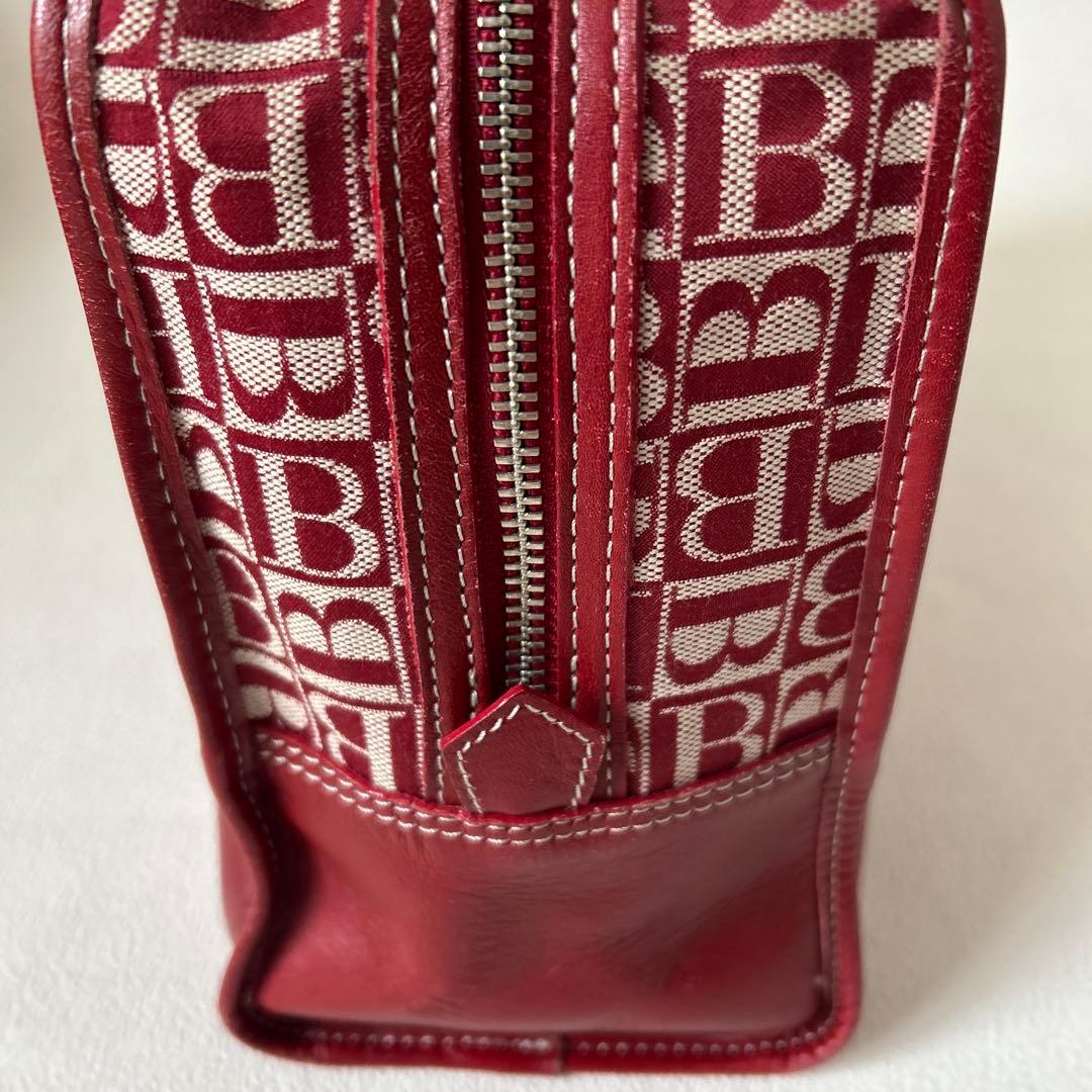 美品✨バーバリーブルーレーベル　ビンテージバッグ ボストンバックBロゴ　総柄