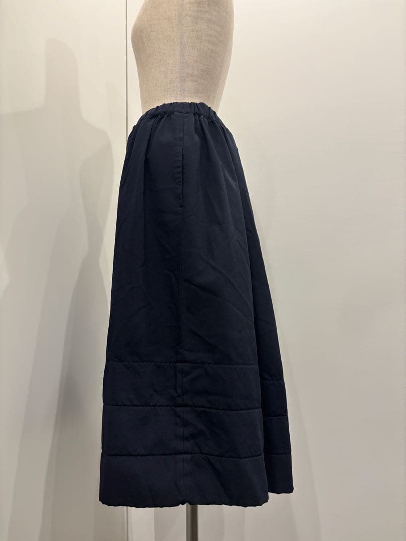 ［13AW］コムデギャルソン　ポリエステル縮絨フレアスカート